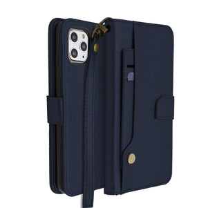 Blue Portafoglio Pelle Case for iPhone 11 Pro Max