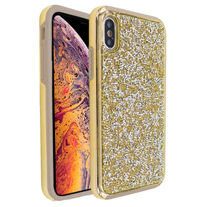 Gold Ibrido Diamond Case for iPhone X/XS