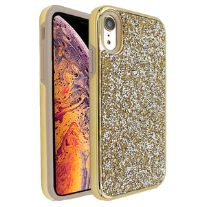 Gold Ibrido Diamond Case for iPhone XR