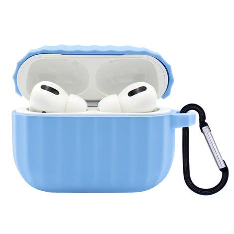 Light Blue Line Silicone AirPod Pro Case