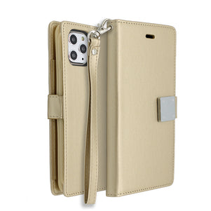 Gold Portafoglio Lux Case for iPhone 11 Pro Max