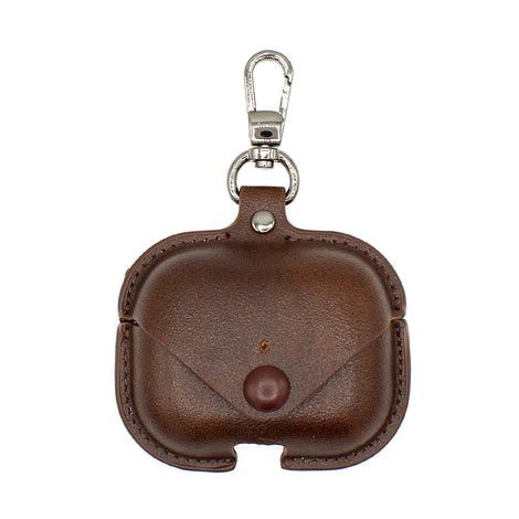 Chocolate Leather Clip AirPod Pro Case