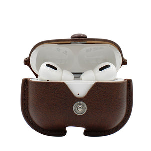 Chocolate Leather Clip AirPod Pro Case