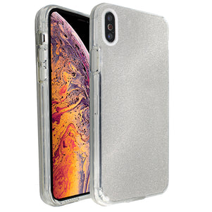 Silver Sparkle Ibrido Case for iPhone X/XS