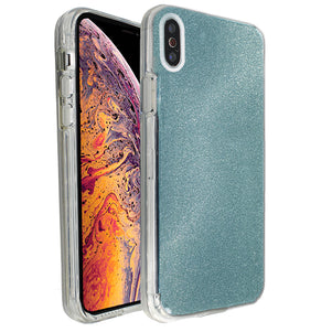 Blue Sparkle Ibrido Case for iPhone X/XS