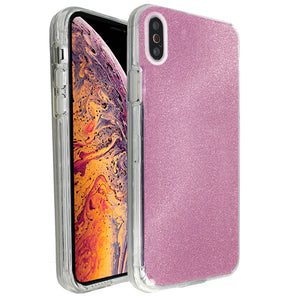 Rose Pink Sparkle Ibrido Case for iPhone XS Max