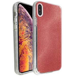 Red Sparkle Ibrido Case for iPhone X/XS