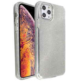 Silver Sparkle Ibrido Case for iPhone 11 Pro