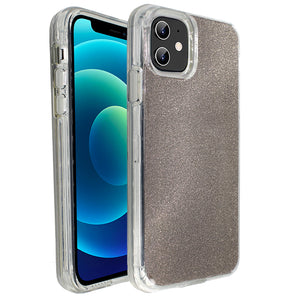 Grey Sparkle Ibrido Case for iPhone 12 Mini