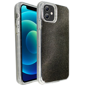 Black Sparkle Ibrido Case for iPhone 12 Mini