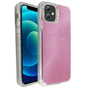 Rose Pink Sparkle Ibrido Case for iPhone 12 Mini