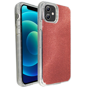 Red Sparkle Ibrido Case for iPhone 12 Mini