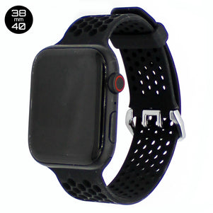 Black Honeycomb Silicone iWatch Band 38/40mm