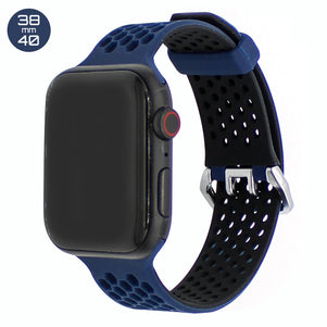 Dark Blue Honeycomb Silicone iWatch Band 38/40mm