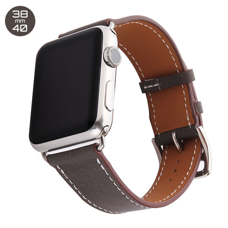 Brown Single Tour Leather iWatch Band 38/40mm