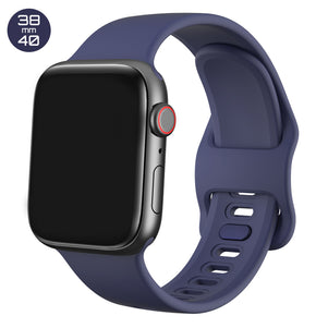 Dark Blue Liquid Silicone iWatch Band 38/40mm