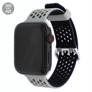 Grey Honeycomb Silicone iWatch Band 38/40mm