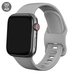 Grey Liquid Silicone iWatch Band 38/40mm