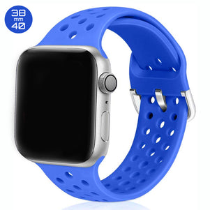 Ocean Blue Breathable Silicone iWatch Band 38/40mm