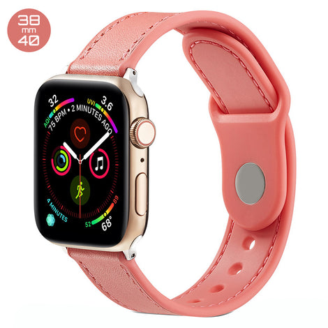 Orange TPU Leather iWatch Band 38/40mm