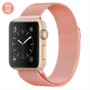 Orange iWatch Milanese Stainless Steel Loop Band 38/40mm