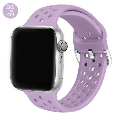 Purple Breathable Silicone iWatch Band 38/40mm