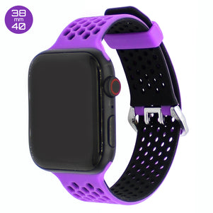 Purple Honeycomb Silicone iWatch Band 38/40mm