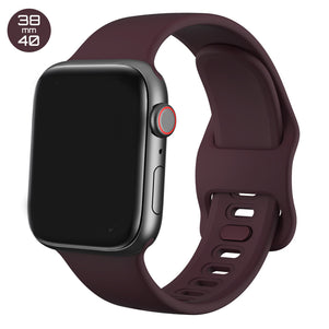 Wine Red Liquid Silicone iWatch Band 38/40mm