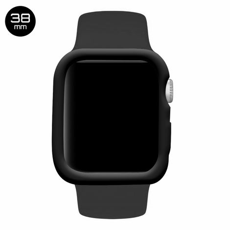 Black iWatch Silicone Case 38mm