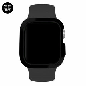 Black/Black iWatch Silicone Case 38mm