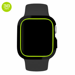 Black/Green iWatch Silicone Case 38mm