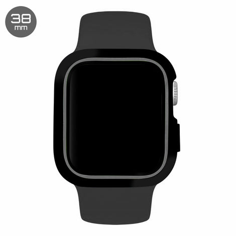 Black/Grey iWatch Silicone Case 38mm