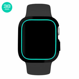 Black/Turquoise iWatch Silicone Case 38mm