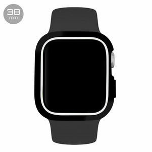 Black/White iWatch Silicone Case 38mm