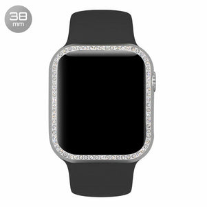 Silver Diamond Aluminum iWatch Case 38mm