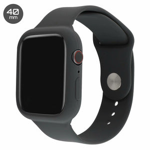 Dark Grey Silicone iWatch Band with Case 40mm