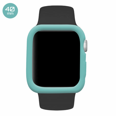 Turquoise iWatch Silicone Case 40mm