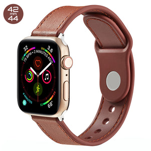 Brown TPU Leather iWatch Band 42/44mm