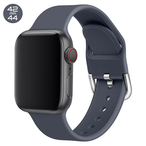 Slate Silicone iWatch Band with D Buckle 42/44mm