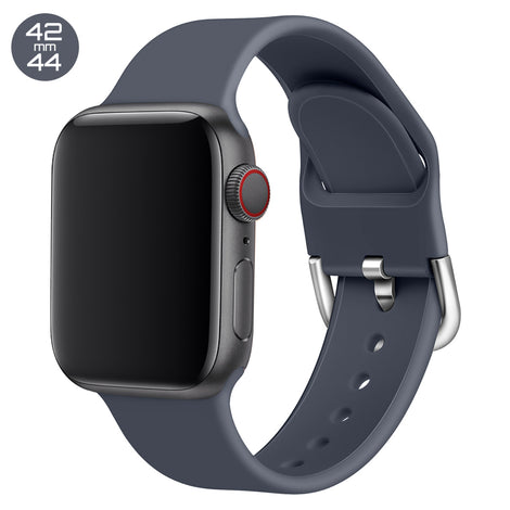 Slate Silicone iWatch Band with D Buckle 42/44mm