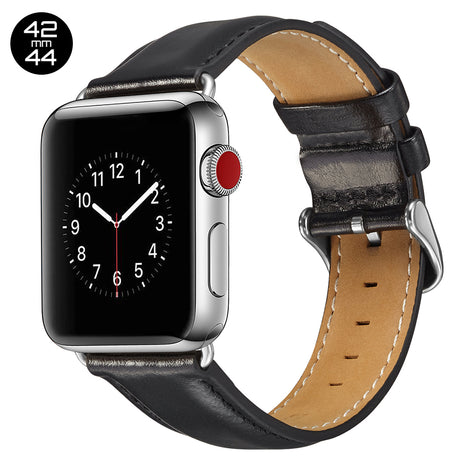 Black Luxury Leather iWatch Band 42/44mm