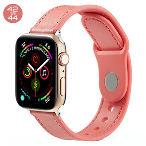 Orange TPU Leather iWatch Band 42/44mm