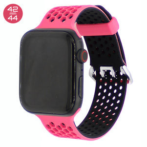 Pink Honeycomb Silicone iWatch Band 42/44mm