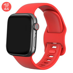 Red Liquid Silicone iWatch Band 42/44mm