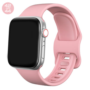 Rose Pink Liquid Silicone iWatch Band 42/44mm