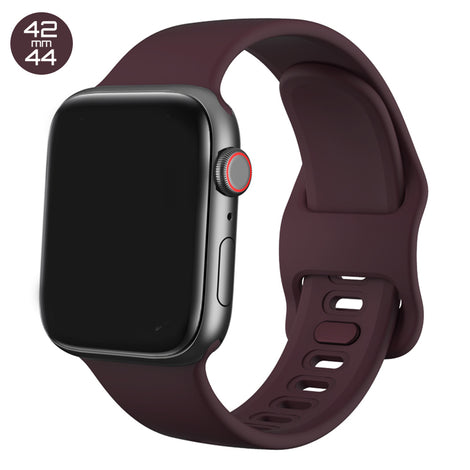 Wine Red Liquid Silicone iWatch Band 42/44mm