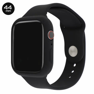 Black Silicone iWatch Band with Case 44mm