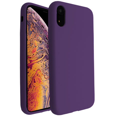 Purple Silicona Case for iPhone XR