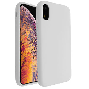 White Silicona Case for iPhone XR