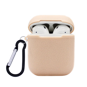 Beige Grain Silicone AirPod Case